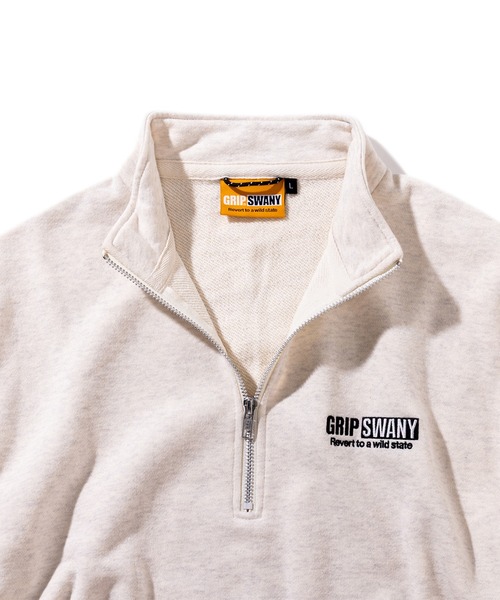 GRIP SWANY(グリップスワニー)の「【GSMCT-076】 GS SWEAT HALF ZIP(スウェット・メンズ・ブルー/ブラック/オートミール・M/L/XL/XXL)」の5枚目の写真