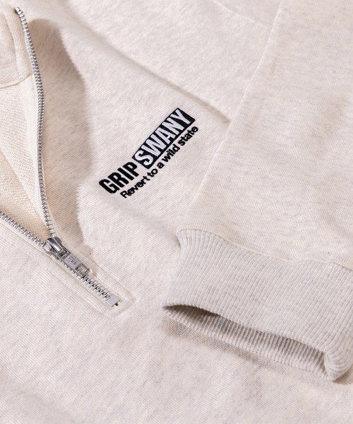 GRIP SWANY(グリップスワニー)の「【GSMCT-076】 GS SWEAT HALF ZIP(スウェット・メンズ・ブルー/ブラック/オートミール・M/L/XL/XXL)」の6枚目の写真