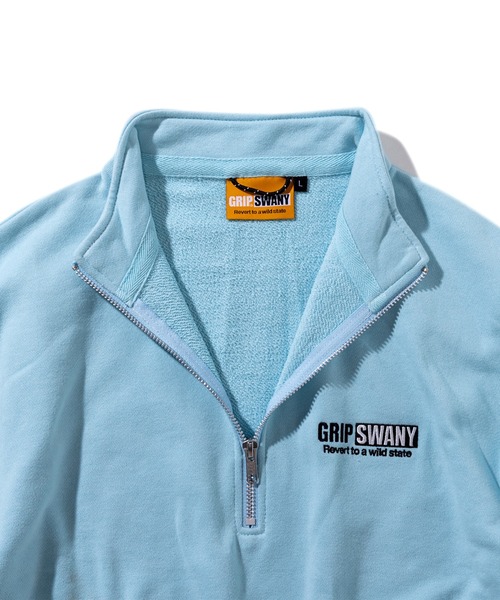 GRIP SWANY(グリップスワニー)の「【GSMCT-076】 GS SWEAT HALF ZIP(スウェット・メンズ・ブルー/ブラック/オートミール・M/L/XL/XXL)」の9枚目の写真