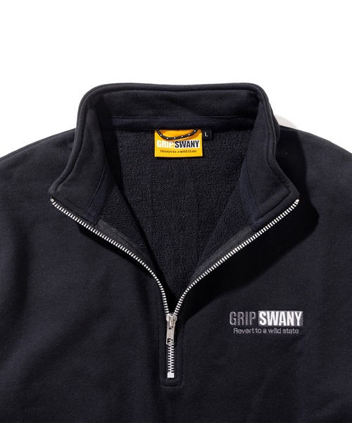GRIP SWANY(グリップスワニー)の「【GSMCT-076】 GS SWEAT HALF ZIP(スウェット・メンズ・ブルー/ブラック/オートミール・M/L/XL/XXL)」の13枚目の写真