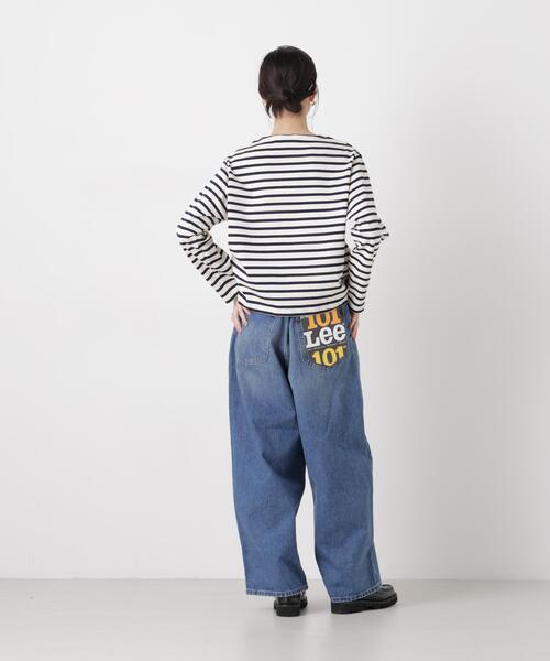 Lee(リー)の「Lee/TUCK RIDERS PANTS(デニムパンツ・レディース・ブルー・S/XS)」の3枚目の写真