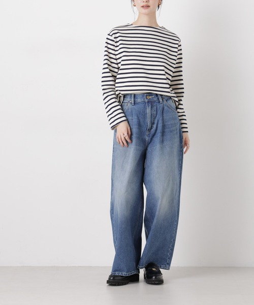 Lee(リー)の「Lee/TUCK RIDERS PANTS(デニムパンツ・レディース・ブルー・S/XS)」の1枚目の写真