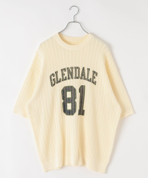 PBLIM(ページボーイリム)の「《UNISEX》カレッジメッシュニットT(Tシャツ/カットソー・レディース・アイボリー/グレー/ネイビー・FREE)」の14枚目の写真