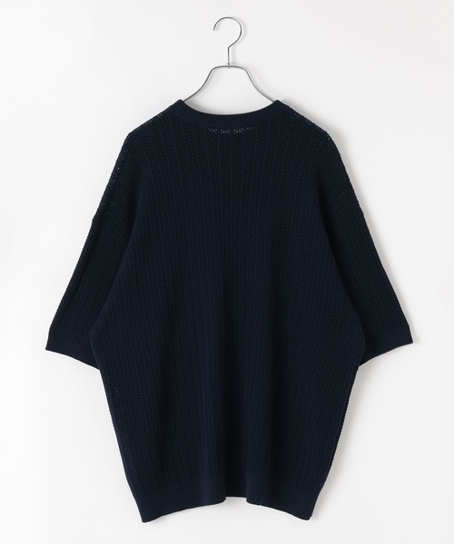 PBLIM(ページボーイリム)の「《UNISEX》カレッジメッシュニットT(Tシャツ/カットソー・レディース・アイボリー/グレー/ネイビー・FREE)」の8枚目の写真
