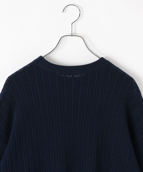 PBLIM(ページボーイリム)の「《UNISEX》カレッジメッシュニットT(Tシャツ/カットソー・レディース・アイボリー/グレー/ネイビー・FREE)」の12枚目の写真