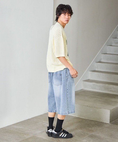 PBLIM(ページボーイリム)の「《UNISEX》カレッジメッシュニットT(Tシャツ/カットソー・レディース・アイボリー/グレー/ネイビー・FREE)」の22枚目の写真
