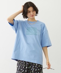 MILKFED.（ミルクフェド）の「TRIPLE OUTLINE LOGO WIDE S/S TEE（Tシャツ/カットソー）」