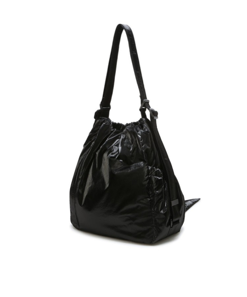 athe（アテ）の「[RUBAN] グロッシーブラックリボンバックパック兼ショルダーバッグ S AABA6E910BK（バックパック/リュック・レディース・ブラック・FREE）」の4枚目の写真