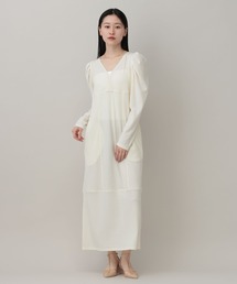 A part by | テクスチャーパフVワンピース(ワンピース)