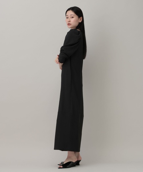 A part by（アパートバイ）の「テクスチャーパフVワンピース（ワンピース・レディース・ブラック/アイボリー/グリーン系その他3・FREE）」の7枚目の写真