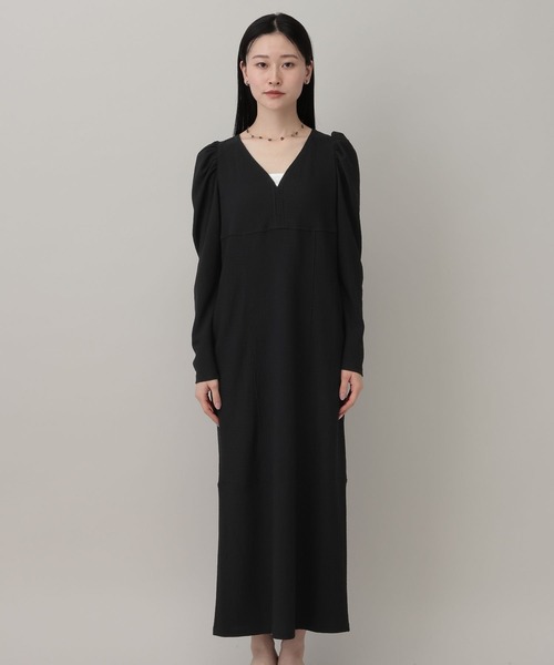 A part by（アパートバイ）の「テクスチャーパフVワンピース（ワンピース・レディース・ブラック/アイボリー/グリーン系その他3・FREE）」の13枚目の写真