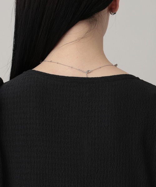 A part by（アパートバイ）の「テクスチャーパフVワンピース（ワンピース・レディース・ブラック/アイボリー/グリーン系その他3・FREE）」の20枚目の写真