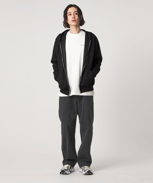 A DAY IN THE LIFE UNITED ARROWS(アデイインザライフユナイテッドアローズ)の「シャイニー ダンボールニット ジップ パーカー<A DAY IN THE LIFE>(パーカー・メンズ・ブラック/ライトグレー・L/M)」の8枚目の写真