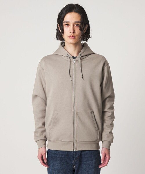 A DAY IN THE LIFE UNITED ARROWS(アデイインザライフユナイテッドアローズ)の「シャイニー ダンボールニット ジップ パーカー<A DAY IN THE LIFE>(パーカー・メンズ・ブラック/ライトグレー・L/M)」の9枚目の写真