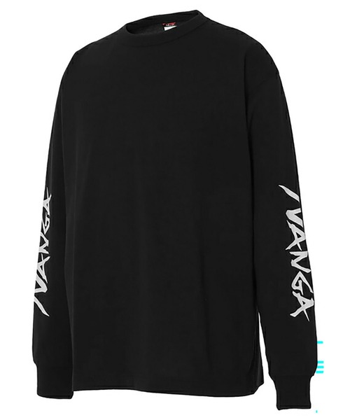 NANGA(ナンガ)の「NANGA ECO HYBRID SLV LOGO L/S TEE(Tシャツ/カットソー・メンズ・ホワイト/ブラック・XL/L/M)」の3枚目の写真