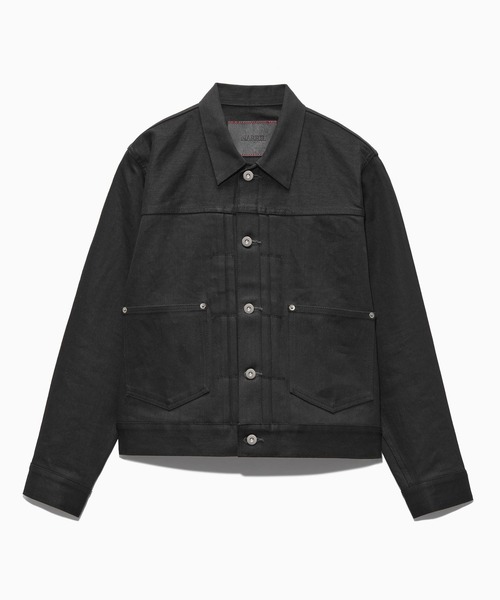ジャケット・アウター carorie STRETCH RELAX DENIM JACKET BLACK STRETCH RELAX DENIM JACKET BLACK – carorie