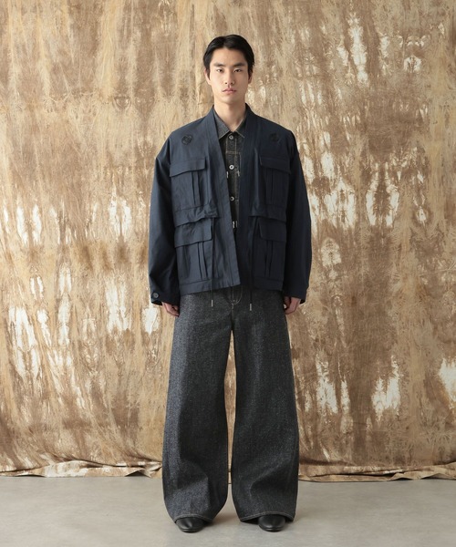 HARE(ハレ)の「【NARRIL】KUROKI DENIM JACKET(デニムジャケット・メンズ・ブラック/インディゴブルー・SMALL/MEDIUM)」の22枚目の写真