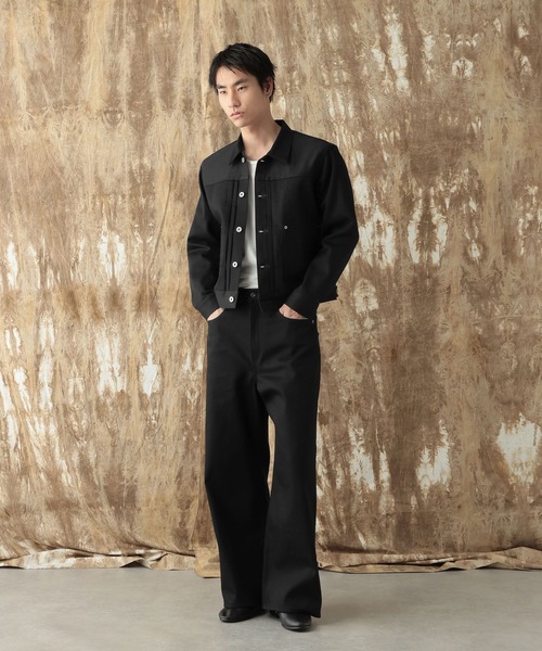 HARE(ハレ)の「【NARRIL】KUROKI DENIM JACKET(デニムジャケット・メンズ・ブラック/インディゴブルー・SMALL/MEDIUM)」の10枚目の写真