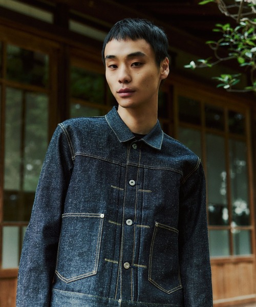 HARE(ハレ)の「【NARRIL】KUROKI DENIM JACKET(デニムジャケット・メンズ・ブラック/インディゴブルー・SMALL/MEDIUM)」の8枚目の写真