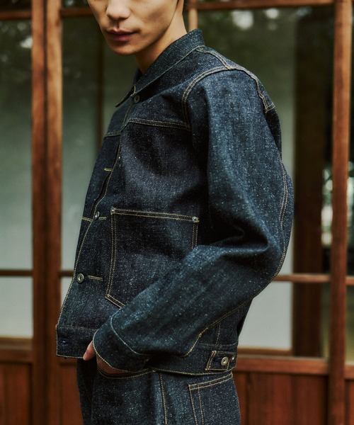HARE(ハレ)の「【NARRIL】KUROKI DENIM JACKET(デニムジャケット・メンズ・ブラック/インディゴブルー・SMALL/MEDIUM)」の7枚目の写真