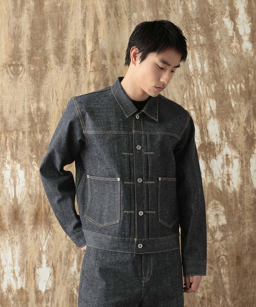 HARE(ハレ)の「【NARRIL】KUROKI DENIM JACKET(デニムジャケット・メンズ・ブラック/インディゴブルー・SMALL/MEDIUM)」の5枚目の写真