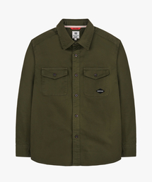 GEECOON（ジークーン）の「レギュラーツーポケットワークシャツジャケット GEE248-203 カーキ（シャツ/ブラウス）」