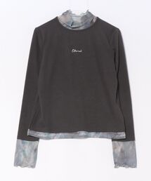 CECIL McBEE（セシルマクビー）の「ドッキングデザインプチハイネックプルオーバー（Tシャツ/カットソー）」
