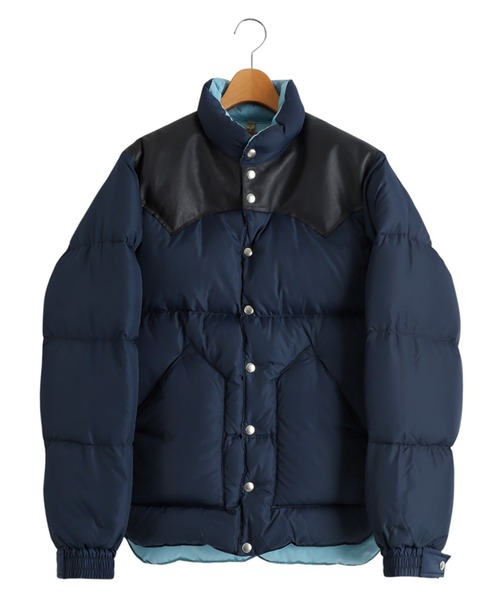 Rocky Mountain FeatherBed（ロッキー マウンテン フェザーベッド）の「ROCKY MOUNTAIN / ロッキーマウンテンフェザーベッド：DOWN JACKET：200-252-05[STD]（ダウンジャケット/コート・メンズ・プラム/ネイビー・42/44）」の7枚目の写真