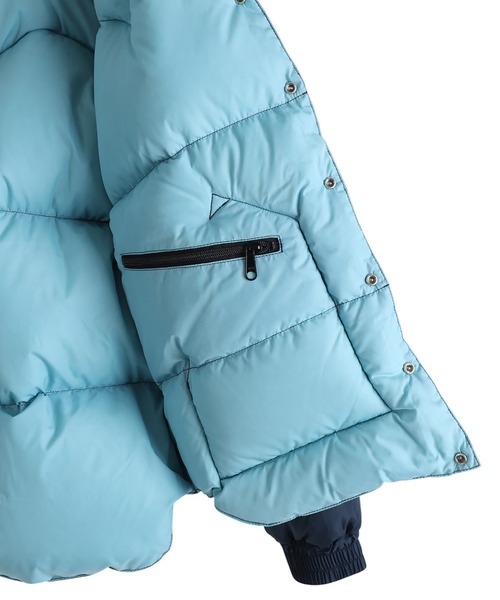 Rocky Mountain FeatherBed（ロッキー マウンテン フェザーベッド）の「ROCKY MOUNTAIN / ロッキーマウンテンフェザーベッド：DOWN JACKET：200-252-05[STD]（ダウンジャケット/コート・メンズ・プラム/ネイビー・42/44）」の14枚目の写真