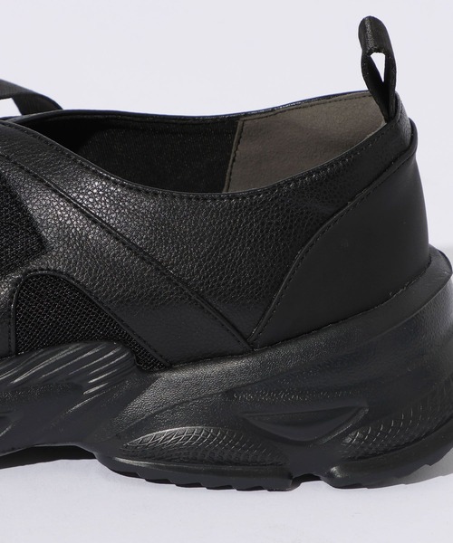 RAGEBLUE（レイジブルー）の「Belted Light Sneakers/ベルテッドライトスニーカー（サンダル・メンズ・グレー系その他/ブラック・MEDIUM/LARGE）」の10枚目の写真