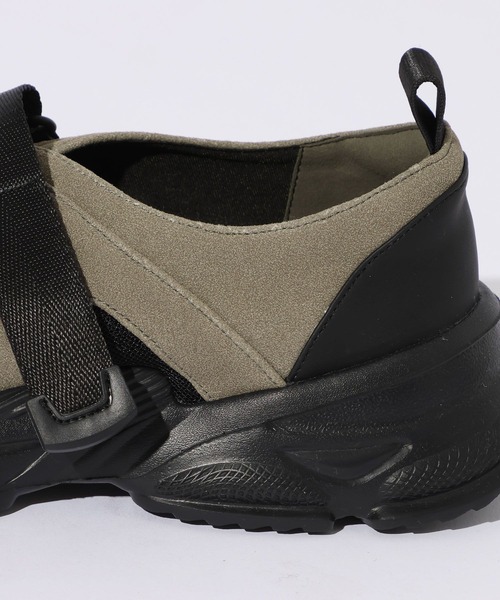 RAGEBLUE（レイジブルー）の「Belted Light Sneakers/ベルテッドライトスニーカー（サンダル・メンズ・グレー系その他/ブラック・MEDIUM/LARGE）」の11枚目の写真