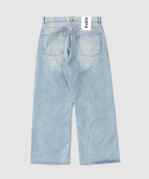 HOPE（ホープ）の「HOPE / ホープ CRISS JEANS LIGHT BLUE CREASE（デニムパンツ・メンズ・ブルー系その他・31/30/29/28）」の4枚目の写真
