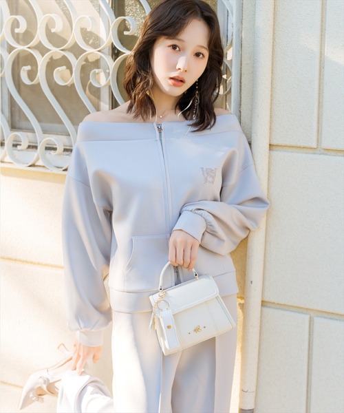 WILLSELECTION（ウィルセレクション）の「【SWEAT series】ダブルZIPオフショルスウェットトップス（その他トップス・レディース・ブラック/サックスブルー/オフホワイト/ミント・FREE）」の4枚目の写真