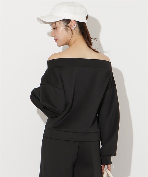 WILLSELECTION（ウィルセレクション）の「【SWEAT series】ダブルZIPオフショルスウェットトップス（その他トップス・レディース・ブラック/サックスブルー/オフホワイト/ミント・FREE）」の6枚目の写真