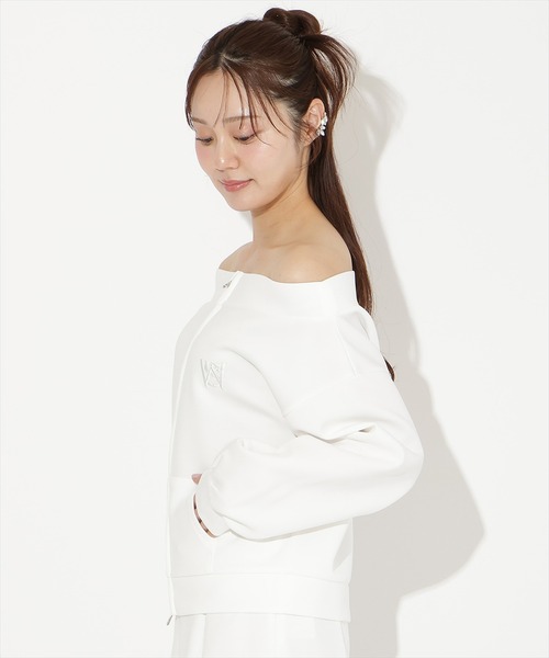 WILLSELECTION（ウィルセレクション）の「【SWEAT series】ダブルZIPオフショルスウェットトップス（その他トップス・レディース・ブラック/サックスブルー/オフホワイト/ミント・FREE）」の12枚目の写真
