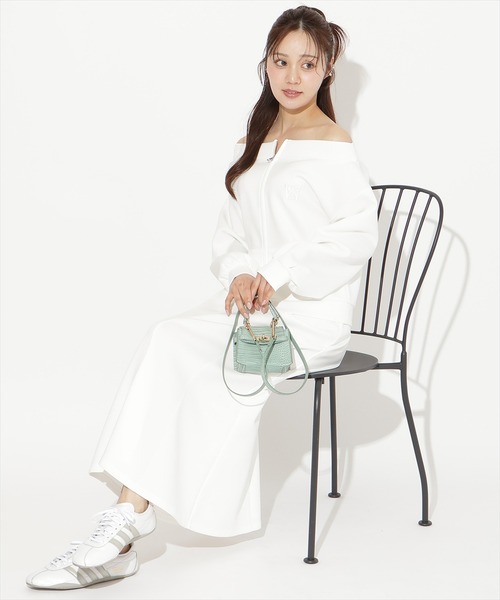 WILLSELECTION（ウィルセレクション）の「【SWEAT series】ダブルZIPオフショルスウェットトップス（その他トップス・レディース・ブラック/サックスブルー/オフホワイト/ミント・FREE）」の17枚目の写真
