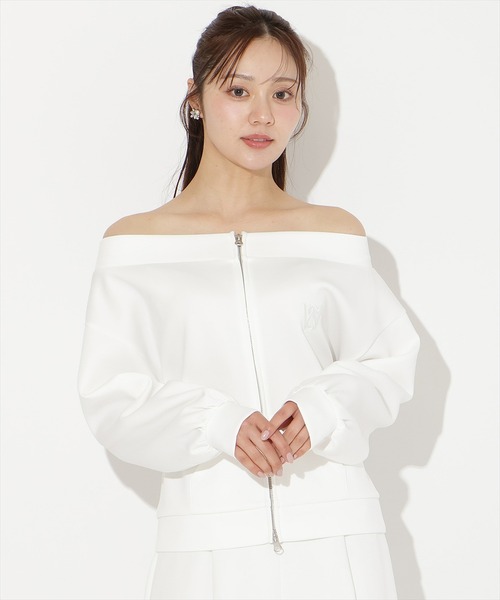 WILLSELECTION（ウィルセレクション）の「【SWEAT series】ダブルZIPオフショルスウェットトップス（その他トップス・レディース・ブラック/サックスブルー/オフホワイト/ミント・FREE）」の11枚目の写真