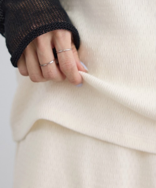 SALON adam et rope'（サロン アダム エ ロペ）の「【Angie La La for SALON】GENTLE intimate レースキャミソール（キャミソール・レディース・ホワイト/チャコールグレー・FREE）」の9枚目の写真