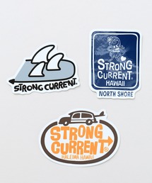STRONG CURRENT（ストロングカレント）の「【Kahiko】STRONG CURRENT 3枚セットステッカー（ステッカー/テープ）」