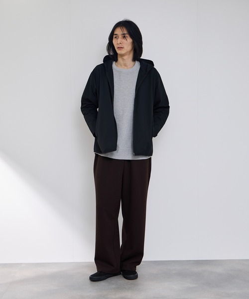 NAVY（ネイビー）の「SARARIテックジョーゼットZIPパーカー（パーカー・メンズ・グレー/ブラック・XL/L/M/S）」の8枚目の写真