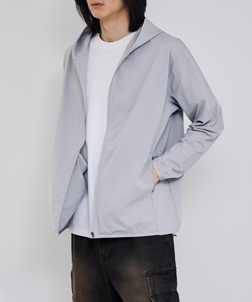 NAVY（ネイビー）の「SARARIテックジョーゼットZIPパーカー（パーカー・メンズ・グレー/ブラック・XL/L/M/S）」の10枚目の写真