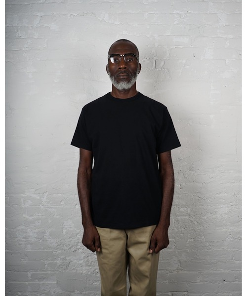 FRONT 11201(フロントワンワントゥーオーワン)の「Heavy Weight S/S No Pocket T-shirt(Tシャツ/カットソー・メンズ・ブラック/ネイビー/ホワイト・XL/L/M/S)」の17枚目の写真