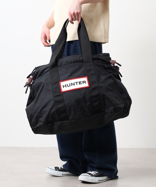 HUNTER(ハンター)の「HUNTER トラベル パッカブル リップストップ ホールドオール(ボストンバッグ・レディース・ブルー系/ブラック/ホワイト系・FREE)」の9枚目の写真