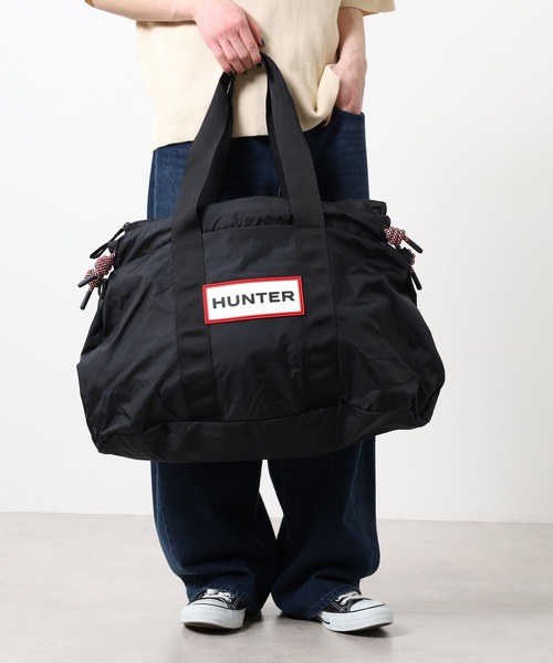 HUNTER(ハンター)の「HUNTER トラベル パッカブル リップストップ ホールドオール(ボストンバッグ・レディース・ブルー系/ブラック/ホワイト系・FREE)」の10枚目の写真