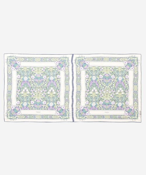 MACKINTOSH LONDON（マッキントッシュ ロンドン）の「【婦人画報4月号掲載】ボタニカルウォールスクエアストール（ストール/ショール・レディース・ネイビー/ベージュ・FREE）」の5枚目の写真