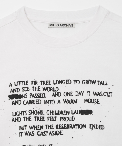 Millo Archive（ミロ アーカイブ）の「ピルタイポTシャツ[ホワイト]（Tシャツ/カットソー・メンズ・その他・MEDIUM/LARGE/X-LARGE）」の2枚目の写真