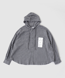 OSKR（オーエスケーアール）の「OSKR / オーエスケーアール ex Washer Sheer Check Hoodie Shirt（シャツ/ブラウス）」