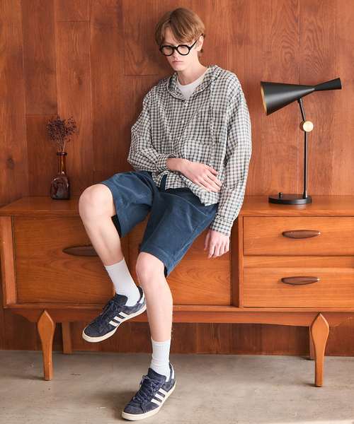 OSKR(オーエスケーアール)の「OSKR / オーエスケーアール ex Washer Sheer Check Hoodie Shirt(シャツ/ブラウス・メンズ・グレー/ホワイト・LARGE/MEDIUM)」の7枚目の写真