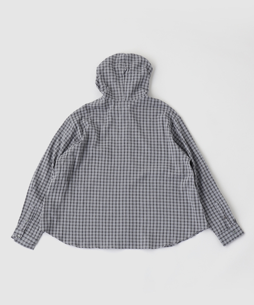 OSKR(オーエスケーアール)の「OSKR / オーエスケーアール ex Washer Sheer Check Hoodie Shirt(シャツ/ブラウス・メンズ・グレー/ホワイト・LARGE/MEDIUM)」の13枚目の写真