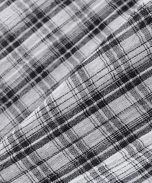 OSKR(オーエスケーアール)の「OSKR / オーエスケーアール ex Washer Sheer Check Hoodie Shirt(シャツ/ブラウス・メンズ・グレー/ホワイト・LARGE/MEDIUM)」の16枚目の写真